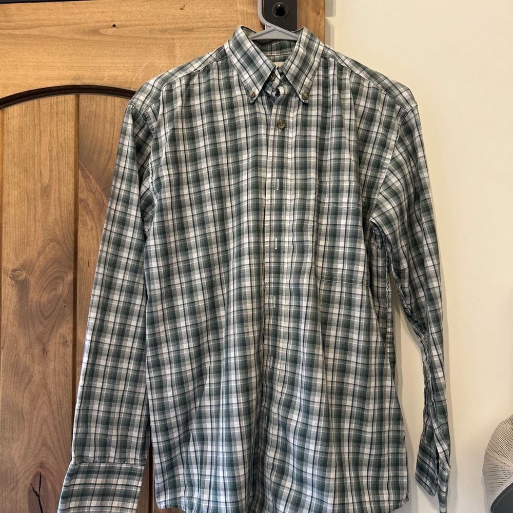 Men's Wrangler Green Plaid Shirt